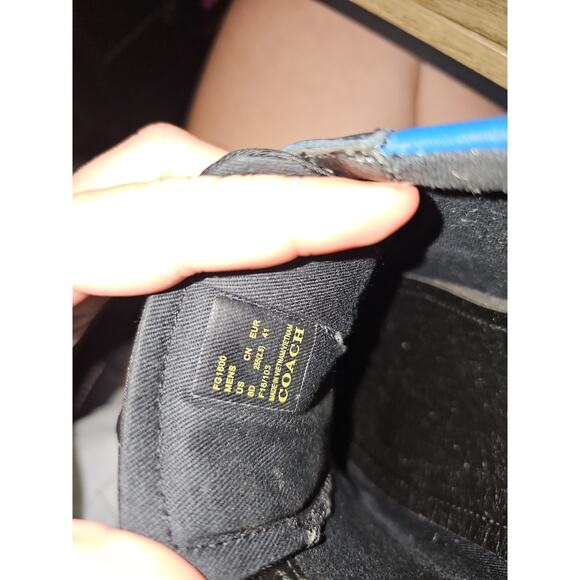 Coach Carter PERF RUNNER Sneakers Low Cut Leather FG1600 Blue Black Size 8D - Picture 16 of 16